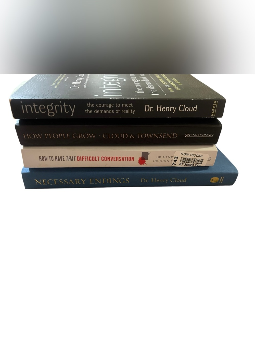 Dr Henry Cloud lot 4 Books Boundaries, Integrity, Communication Christian Counse